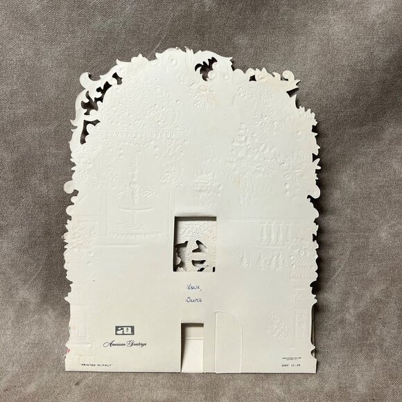 Valentines Day Card American Greetings Die Cut Pull Down Mother Printed in Italy - Picture 8 of 11